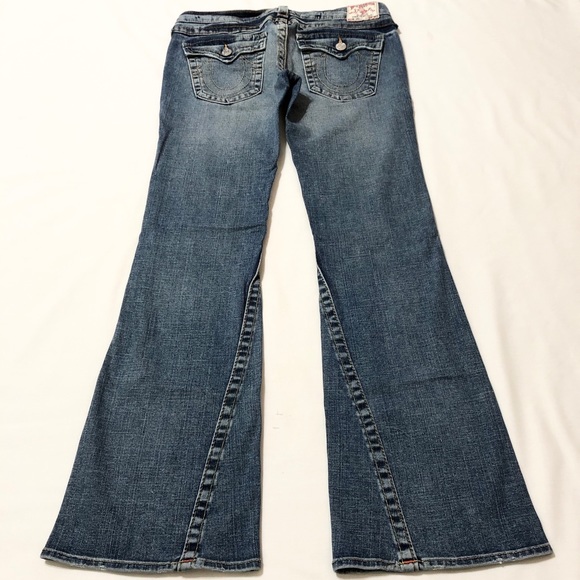 True Religion Joey Twisted Flare Denim Jeans - 31 - Picture 7 of 16